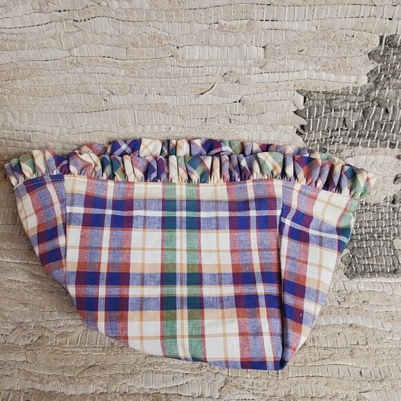 Longaberger  WOVENTRAD PLAID Basket Liner for Small Basket - Picture 1 of 6